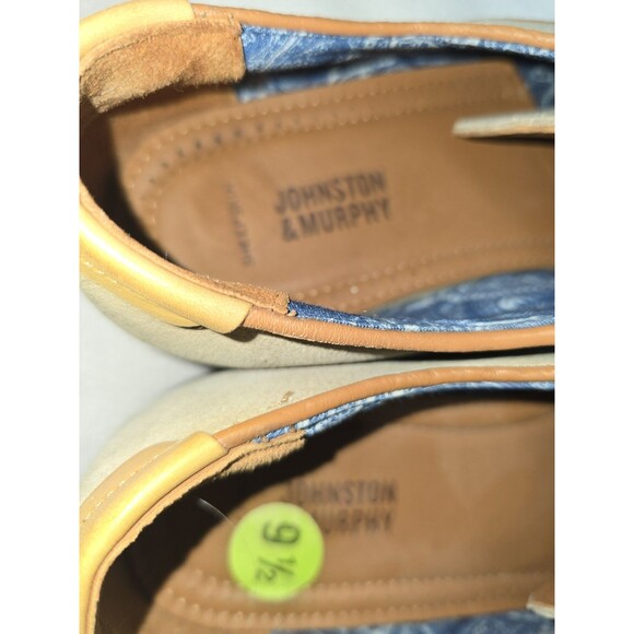 Men’s Johnston & Murphy Sheepskin Lined Suede Oxford Dress Shoes Tan 9.5M NWOT main image 2